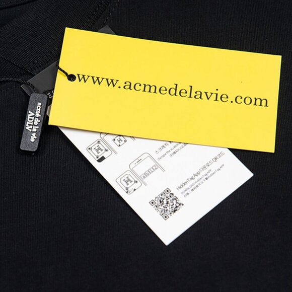 Acme De La Vie Classic Letter Front And Back Print Short Sleeve T-Shirt - Picture 6 of 9